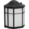 Seasons Mission 9.5" 9w LED Flush-Mount Wall Light, Black