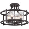 Cordelia Lighting Palencia Led & Incandescent Semi-Flush Mount Light