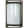 Satco Brentwood 6.5 X 10 In. Incandescent Outdoor Wall Sconce