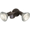 Satco Nuvo Bronze Two-Light 10 Flood Light, Adjustable Swivel And Motion Sensor