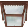 Satco Nuvo 9.25 In. 2-Light Outdoor Ceiling Light (Old Bronze)