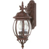 Satco Nuvo Central Park 7.38 X 22.75 In. 3-Light Outdoor Lantern (Old Bronze)