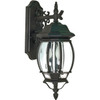 Satco Nuvo Central Park 7.38 X 22.75 X 8 In. 3-Light Outdoor Lantern (Textured Black)
