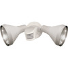 Satco Nuvo White Two-Light 14 Exterior Par38 Flood Light With Motion Sensor