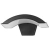 Globe Electric Wired D2d Led Security Curve Light Black Plastic 1200lm 4000k