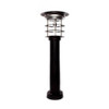 Gama Sonic Solar Led Bollard Pathway Light With Ez Anchor, Black, Package Of 2