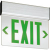 Lithonia Lighting Green-On Mirror Surface Mount Ni-Cd LED Exit Sign Edg 1 Gmr El M6