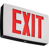 Lithonia Lighting Lqc Series LED Black Aluminum Emergency Exit Sign, Red Letters Lqc 1 R El N