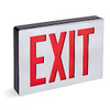 Lithonia Lighting Le Aluminum Black Emergency Exit Sign Double Sided Red Letters Le S 2 R