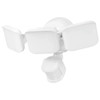 Globe Electric Solar Motion Led Triple Head Wht 2500lm 4k 180d 50ft 10ft Cord