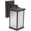 Liteco Hutton Large Wall Fixture With Photocell And Motion Sensor, Bronze