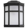 Liteco Aston Wall Fixture With Photocell And Motion Sensor, Black