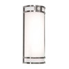 AFX Elston 18 In. LED Outdoor Wall Sconce Light Fixture With Photocell, Brushed Aluminum, 120v, 30/35/40k
