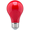 SATCO 8 Watt A19 LED; Ceramic Red; Medium base; 360 deg. Beam Angle; 120 Volt