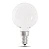 FEIT Electric G16-1/2 5.5w 2700k E12 White Frost Filament LED Bulb (12-Pack)