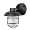 AFX Odell 9 In. LED Outdoor Wall/Ceiling Fixture W/ Photocell Black, 30/40/50k