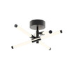 Afx Rusnak 16" LED Flush Mount, 3000k, Black