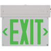Lithonia Lighting Basics Edge-Lit Exit Sign, Surface Mount, Green Letter, White Be W G Sm M6
