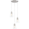Designers Fountain Echo 11 In. 3-Light Pendant Fixture (Satin Platinum)