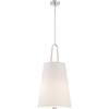 Designers Fountain Studio 3-Lamp Incandescent Entryway Lighting (Fabric) (Satin Platinum)