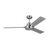 Generation Lighting Jovie 52" Silver Ceiling Fan With Reversible Blades