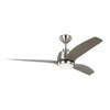 Generation Lighting Avila 54" LED Silver Ceiling Fan With Silver Blades