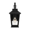 Generation Lighting Warren 6.5" 1-Light Textured Black Wall Mini-Lantern