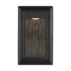 Generation Lighting Urbandale 1-Light LED Textured Black Wall Sconce, Small