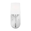 Generation Lighting Windom 1light Chrome Vanity Light With Alabaster Glass Shade