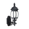 Generation Lighting Wynfield 19.75" 1-Light Black Wall Lantern With Frosted