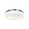Generation Lighting Issen 13.5" 2-Light Satin Nickel Ceiling Fixture