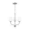 Generation Lighting Windom 3light Brushed Nickel Chandelier With Alabaster Glass