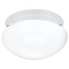 Generation Lighting Webster 9.5" 2-Light Round Ceiling Fixture, Flush, White