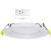 Halco Commercial Slim Downlight With Baffle Trim, Select Cct, 18 Watt, 8", White