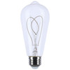 SATCO Vintage 6 Watt St19 Loop Led, Flex Gray Filament, E26, 2700k, Case Of 6