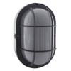 Satco 7 In. 1-Light Outdoor Ceiling Light (Black)