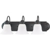 Satco Ballerina 8.5 In. 3-Light Incandescent Bath Vanity Fixture