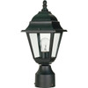 Satco Briton 60w Lighting Post Cap (Black)