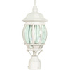 Satco Central Park 60w Lighting Post Cap (White)