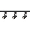 Satco Nuvo Black Three-Light Mr16 Line Voltage Gimbal Ring Track Kit