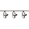 Satco Nuvo Russet Bronze Three-Light Par30 Gimbal Ring Track Kit