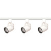 Satco Nuvo White Three-Light Mr16 Line Voltage Round Back Track Kit