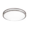 AFX Carlisle 24 In. LED Flush Mount, Selectable 5cct, 34 Watt, Satin Nickel