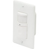 Hubbell 120 Volt Wall Mount Passive Infrared Occupancy Sensor W/ Night Light (White)