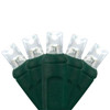 Wintergreen Lighting Softtwinkle 70 LED Christmas Lights, Green Wire, Cool White