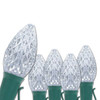 Wintergreen Lighting C7 Opticore LED Christmas String Lights, Cool White, 25'