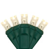 Wintergreen Lighting Softtwinkle 70 LED Christmas Lights, Green Wire, Warm White