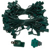 Wintergreen Lighting C9 E17 Light Stringer, Commercial Grade, Green, 100' Length