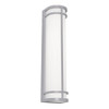 Afx Crain 24" LED Outdoor Wall Sconce, 27/30/35/40/50k, Textured Grey