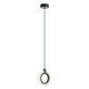 Afx Halo 8" LED Pendant, 27/30/35/40/50k, Black